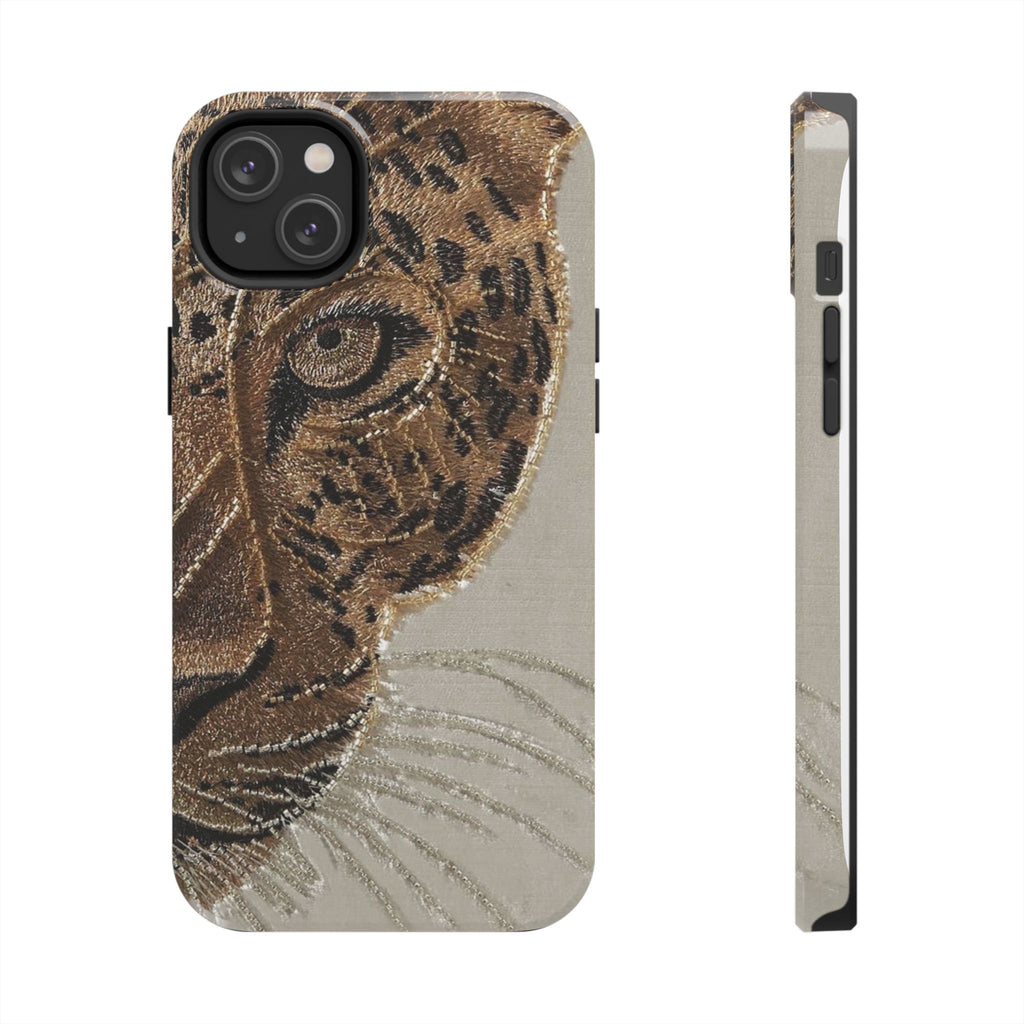 Hand-Beaded Leopard iPhone Case