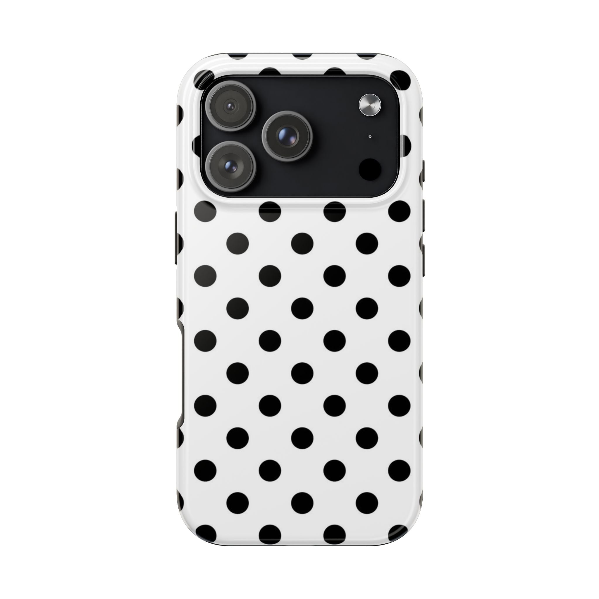 White Polka Dot iPhone Case