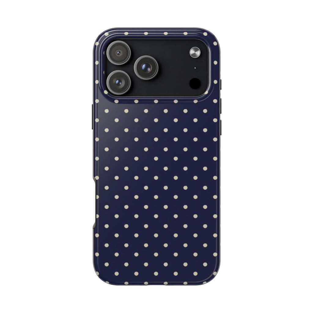 Blue Polka Dot iPhone Case