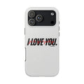 'I love you' in white Heated Rivalry iPhone Case