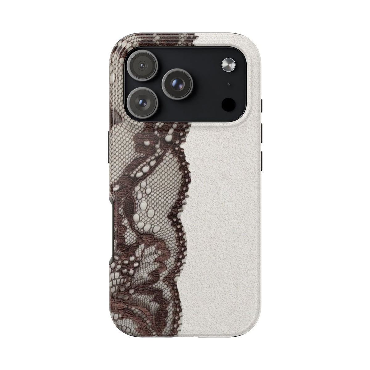 Brown Lace Edge iPhone Case