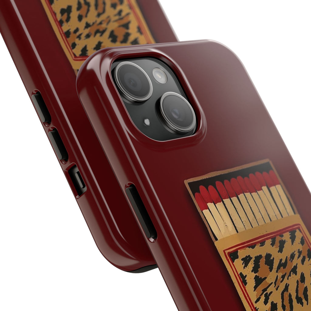 Burgundy Match iPhone Case