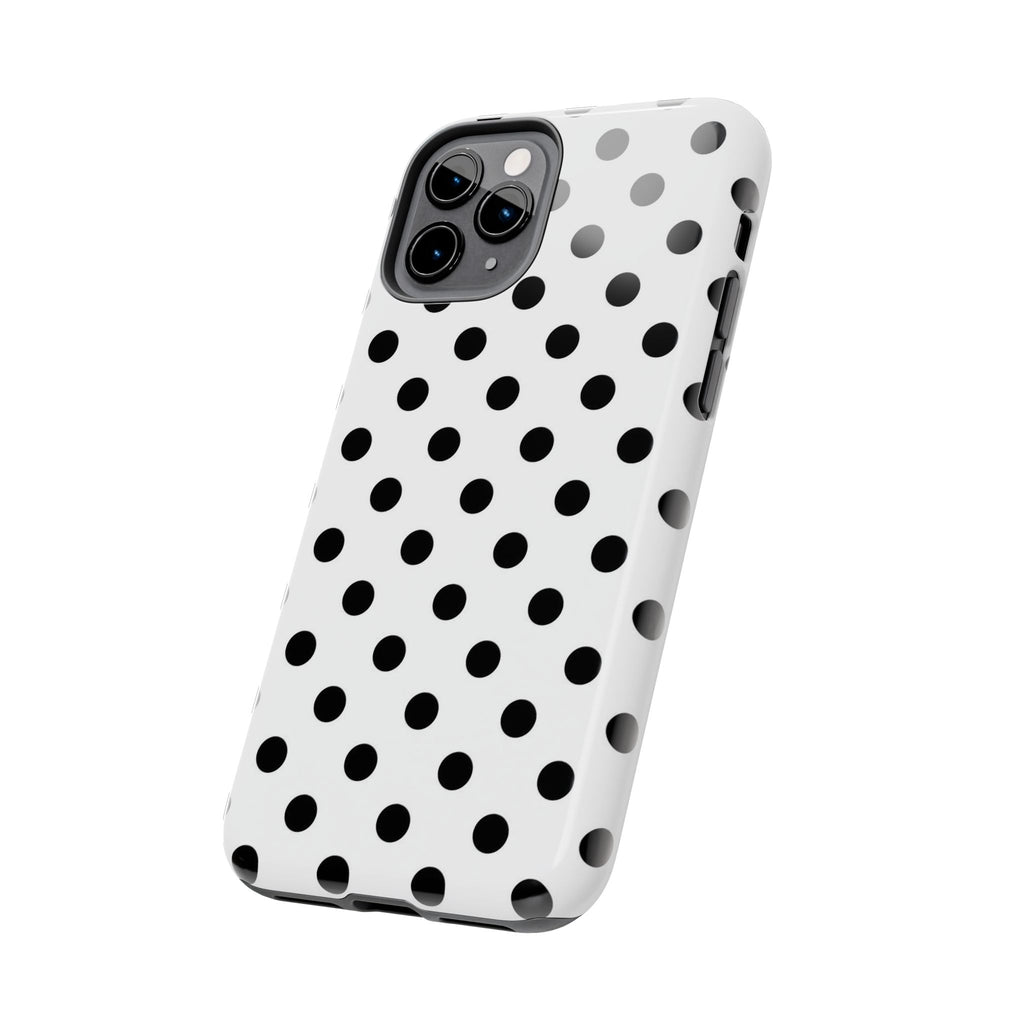White Polka Dot iPhone Case