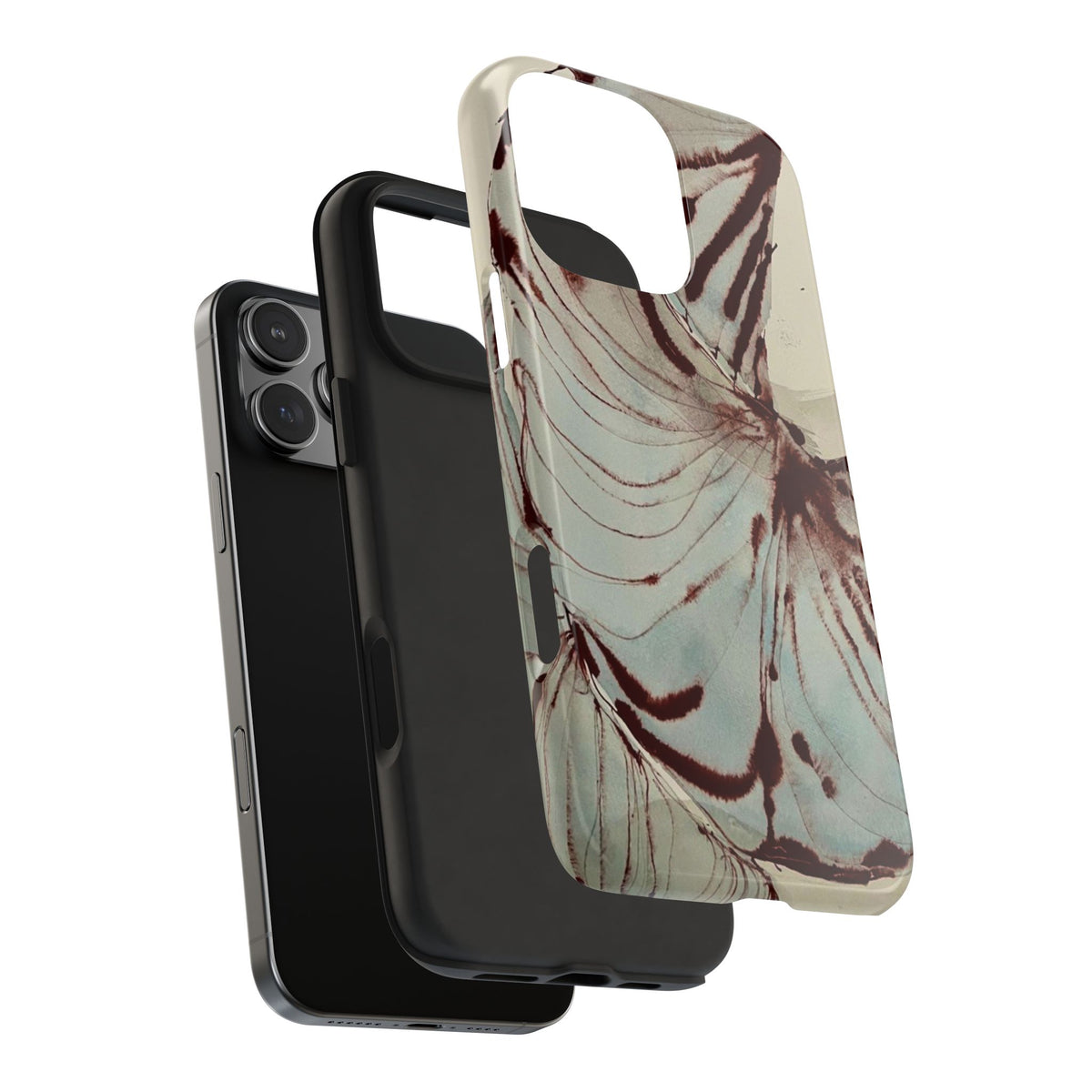 Maroon Silk iPhone Case