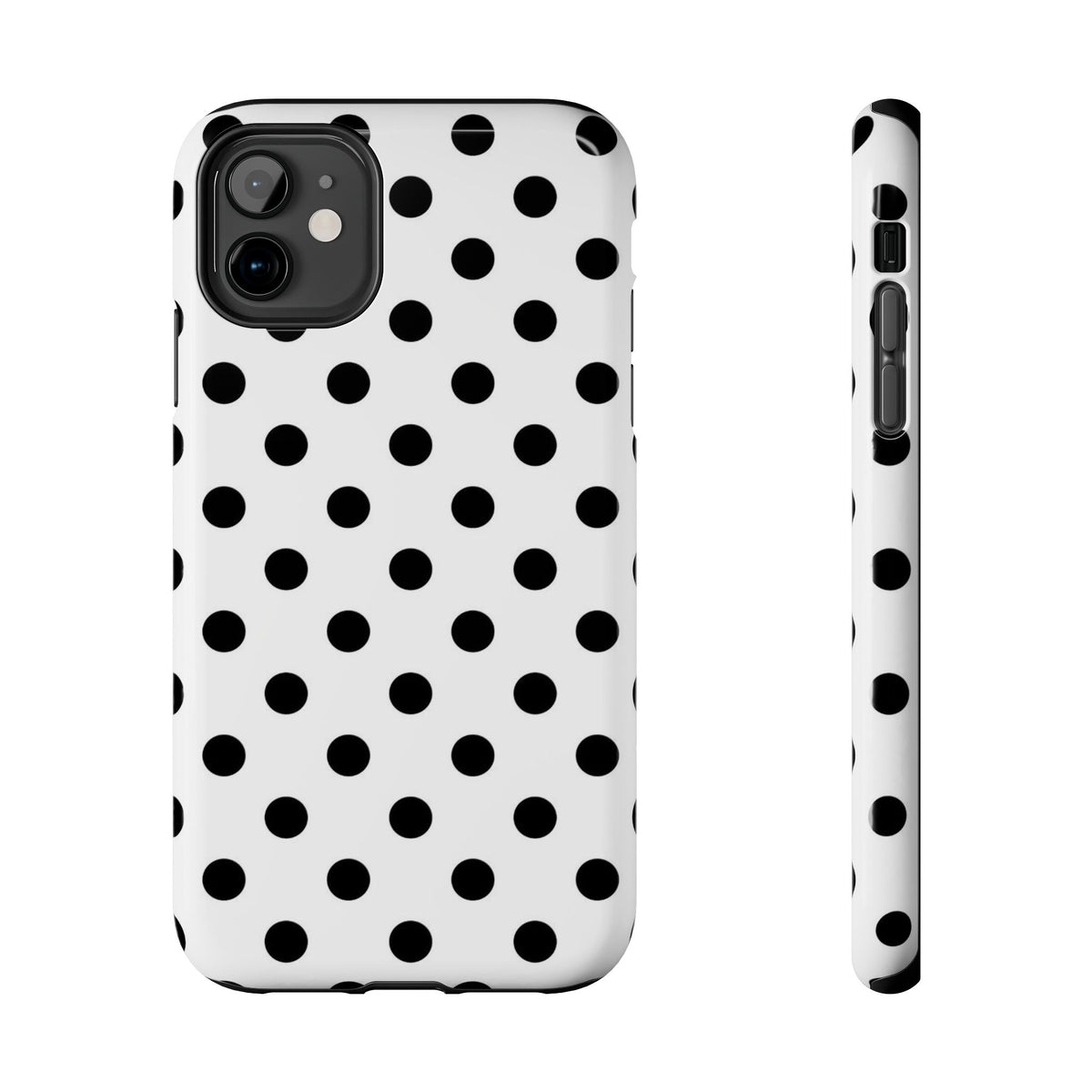 White Polka Dot iPhone Case