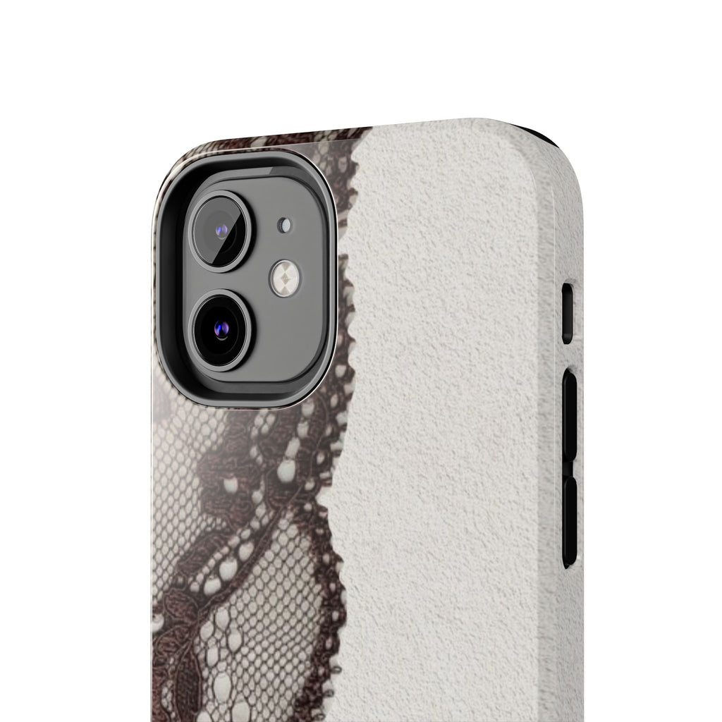 Brown Lace Edge iPhone Case