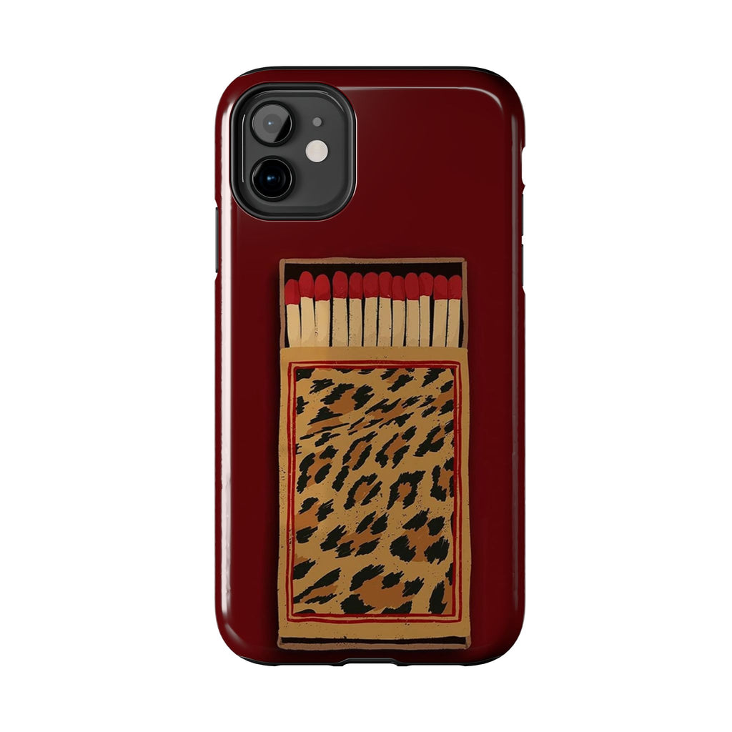 Burgundy Match iPhone Case