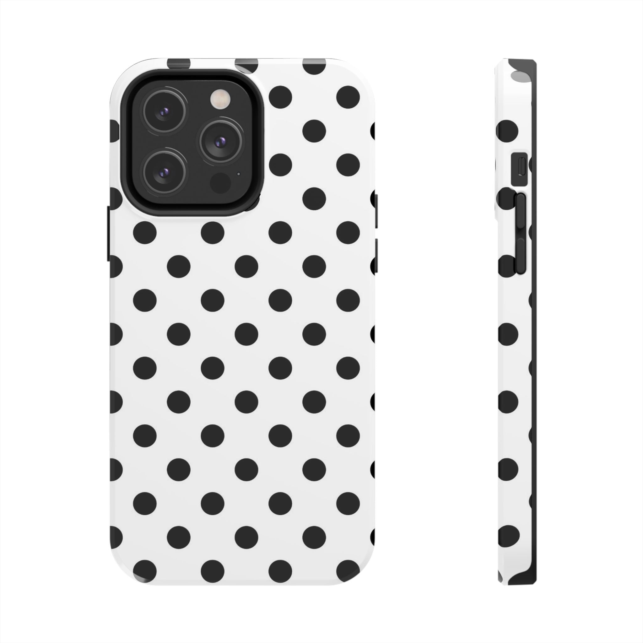 White Polka Dot iPhone Case