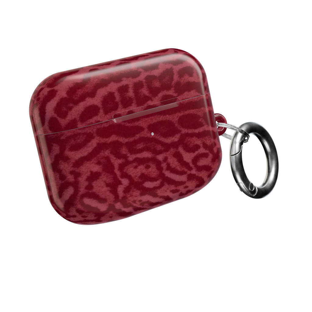 Burgundy Jaguar AirPod Case