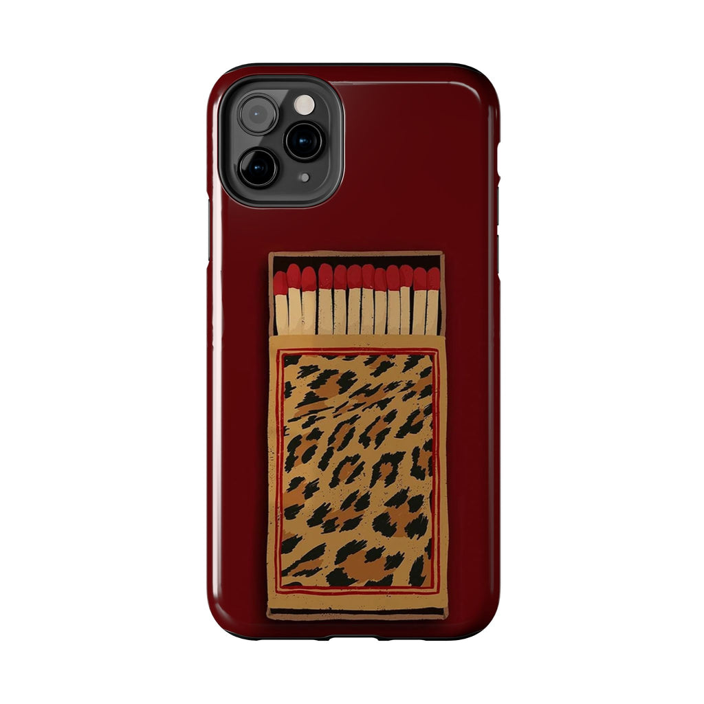 Burgundy Match iPhone Case