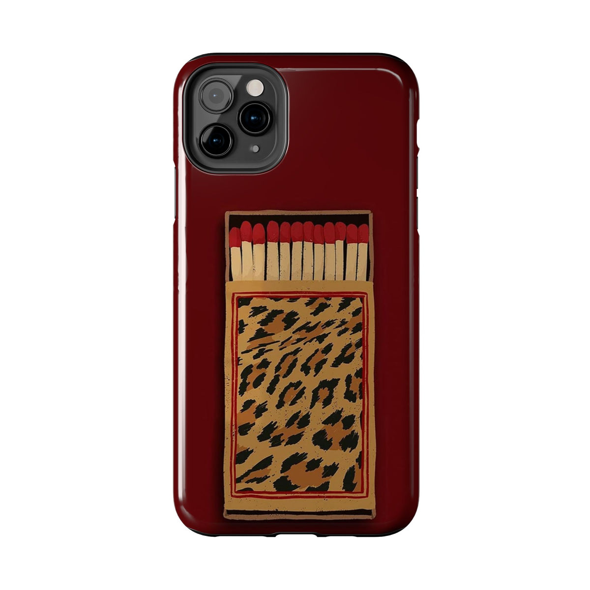 Burgundy Match iPhone Case