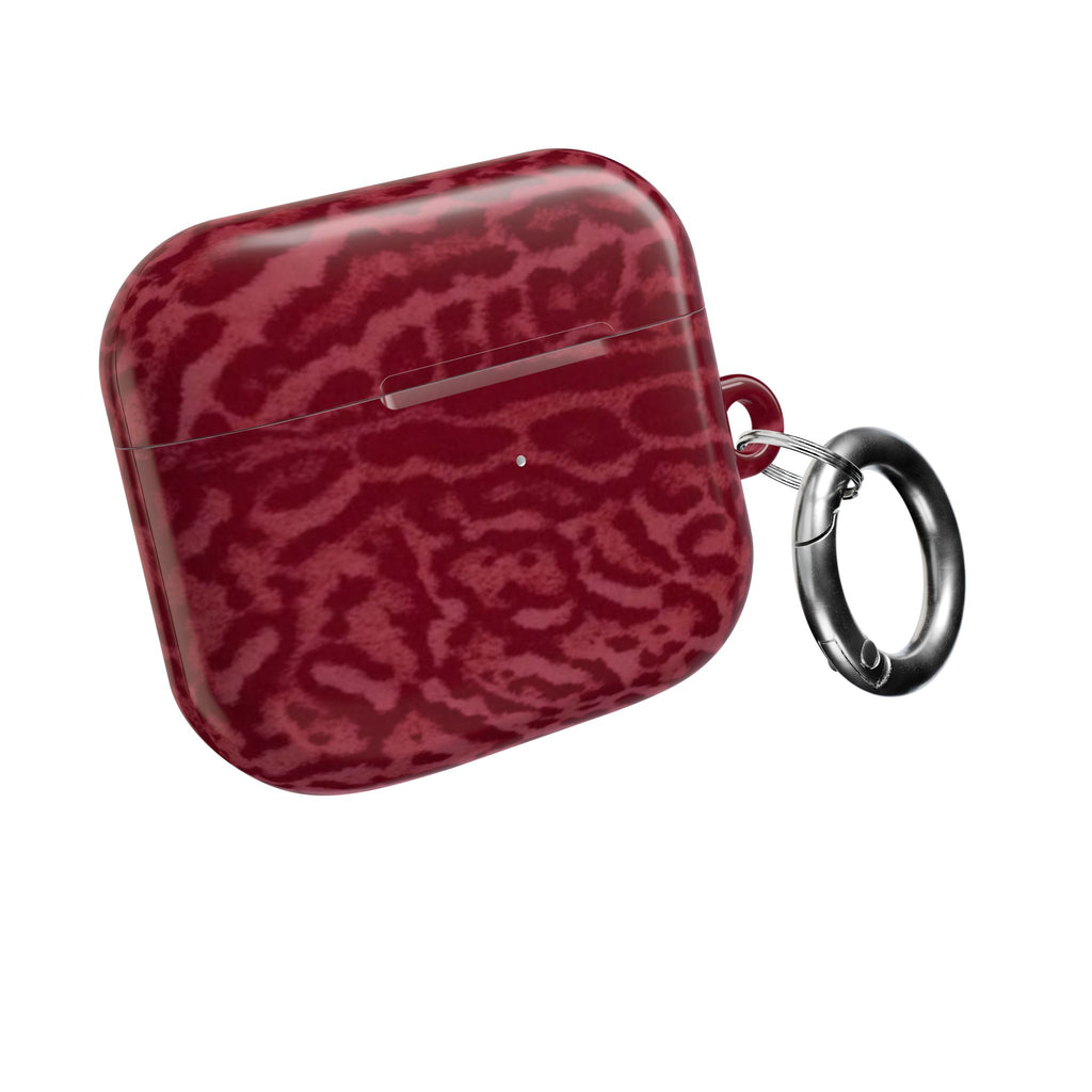 Burgundy Jaguar AirPod Case