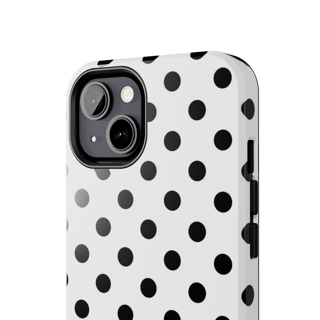 White Polka Dot iPhone Case