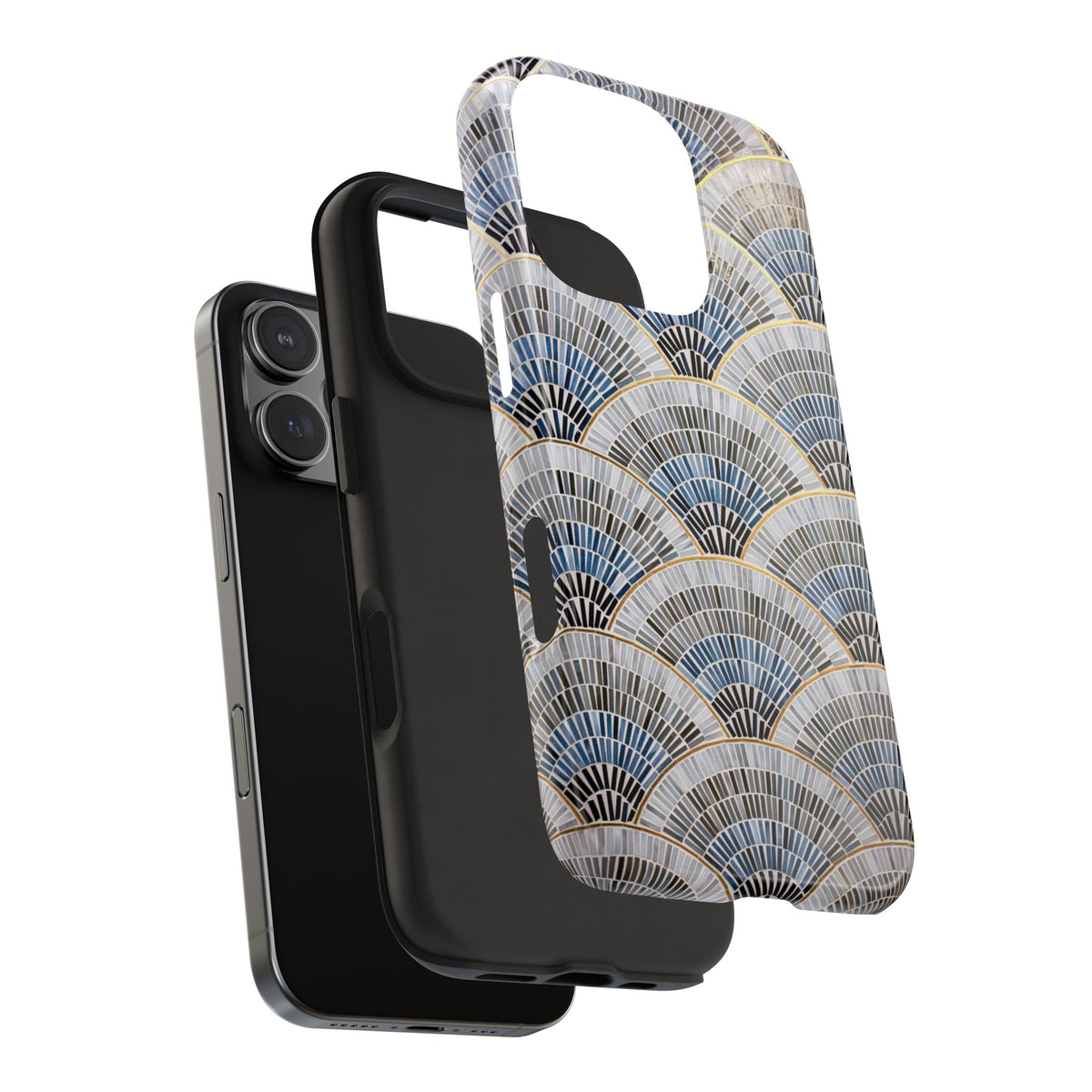 Blue Mosiac Pattern iPhone Case