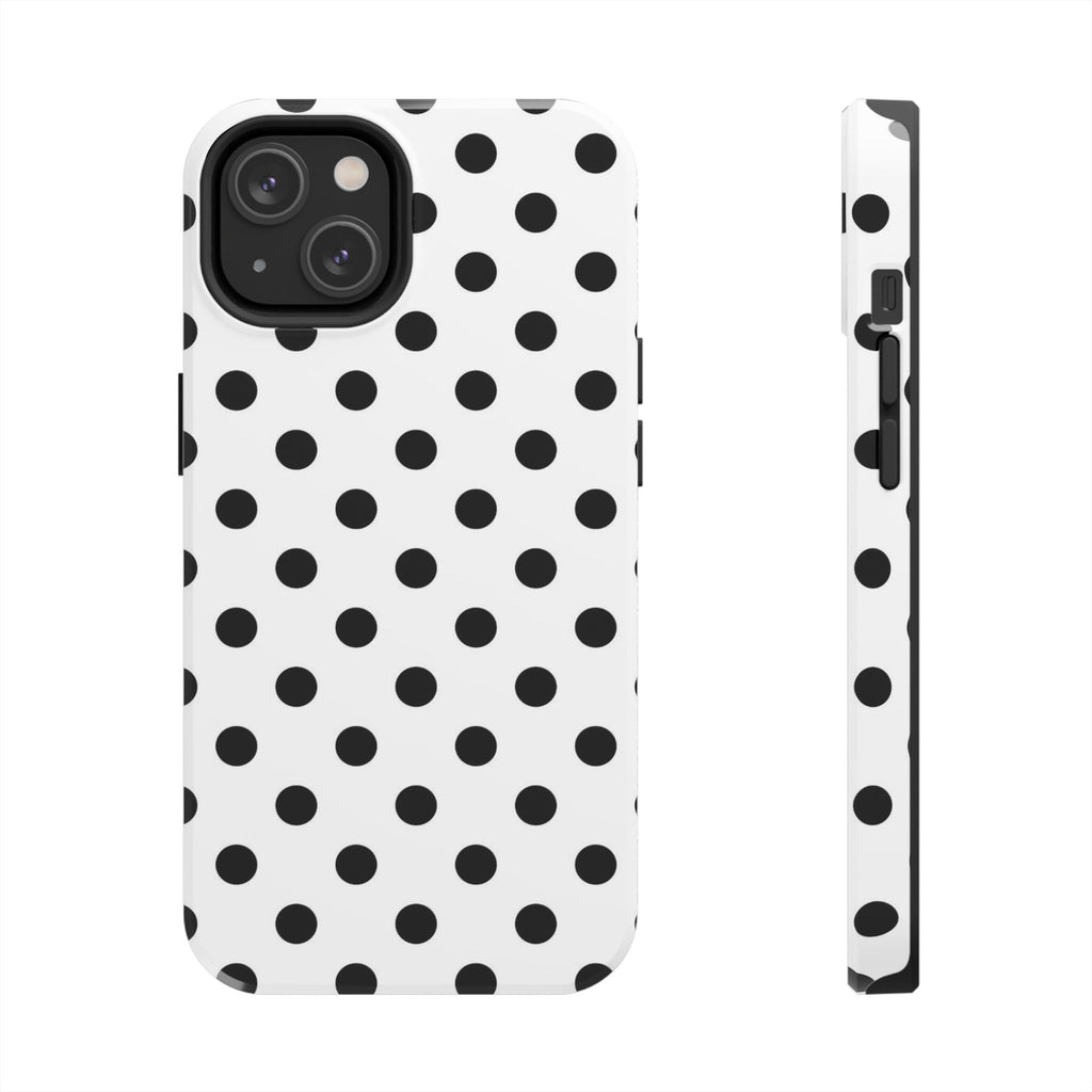 White Polka Dot iPhone Case