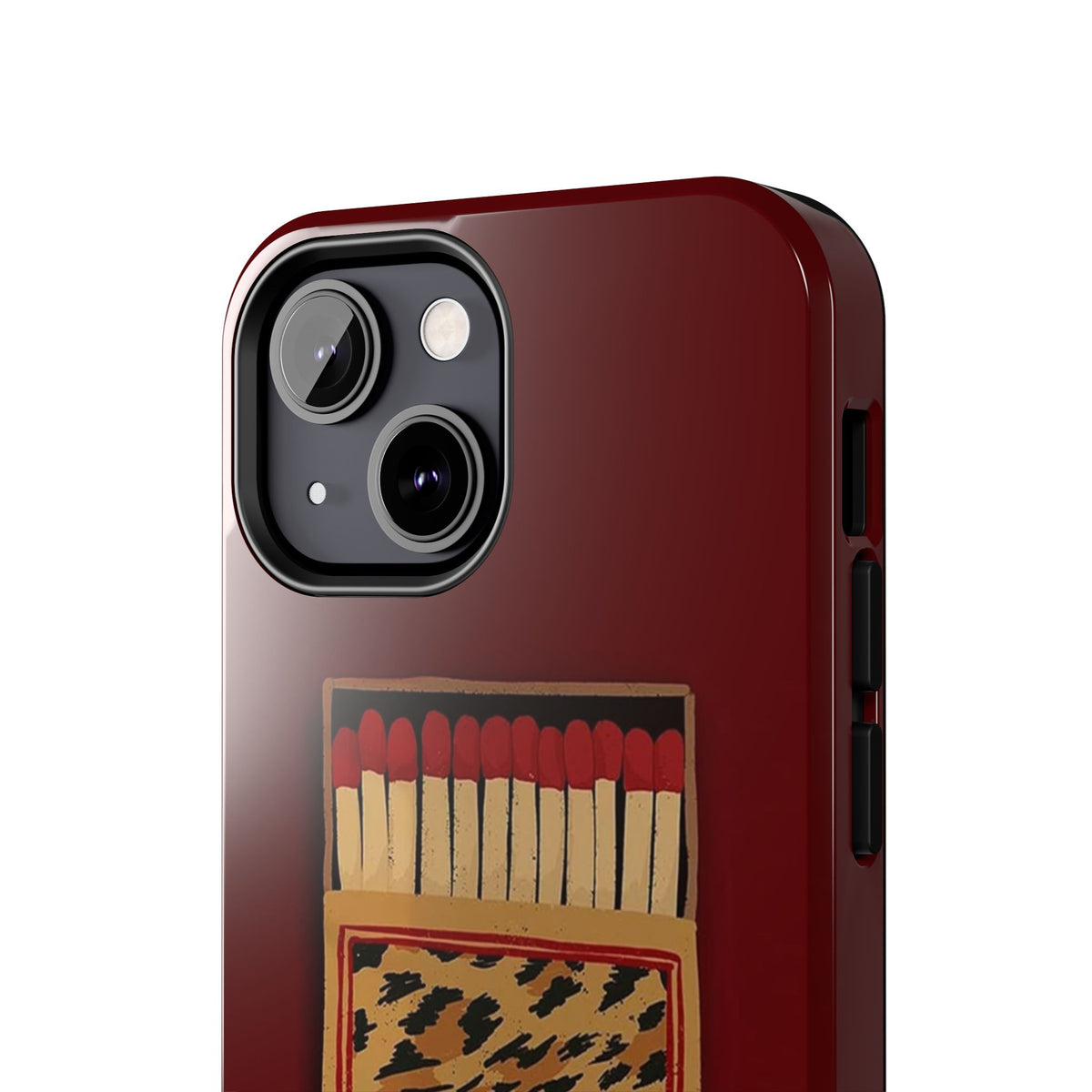 Burgundy Match iPhone Case
