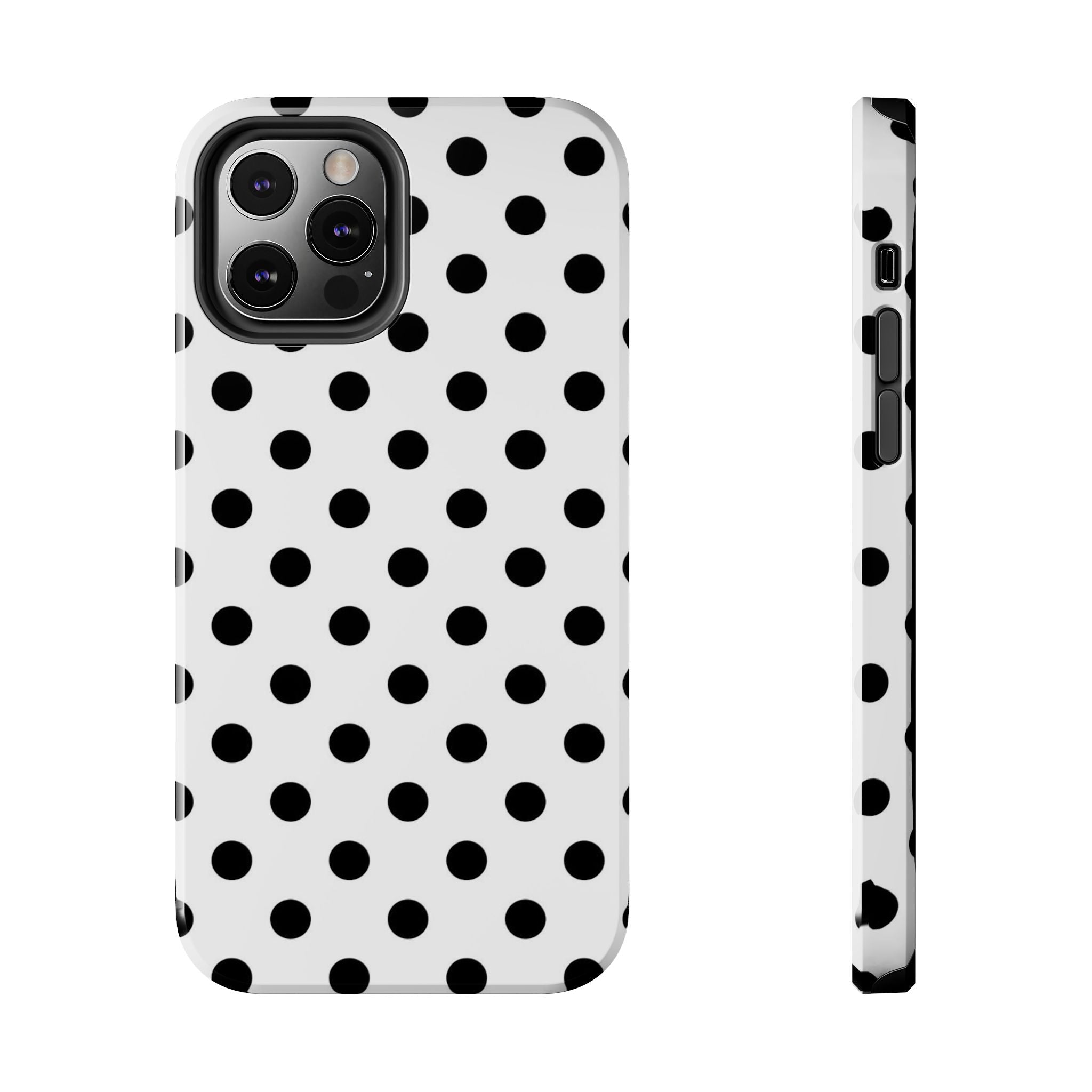 White Polka Dot iPhone Case