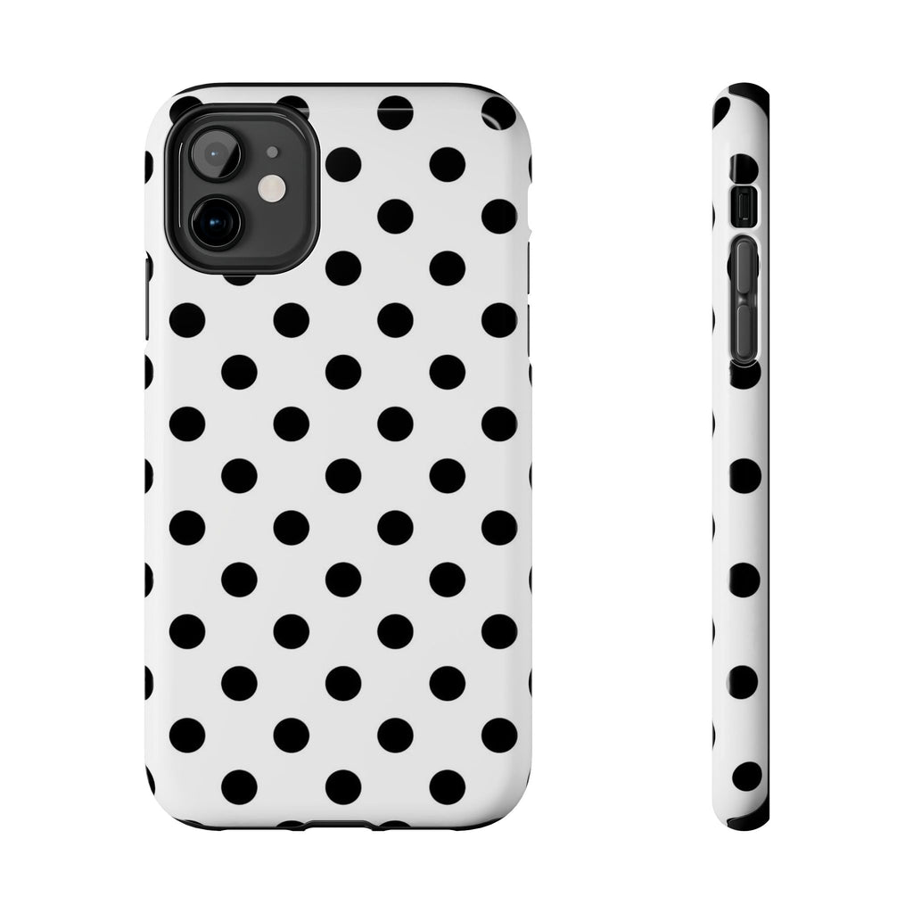 White Polka Dot iPhone Case