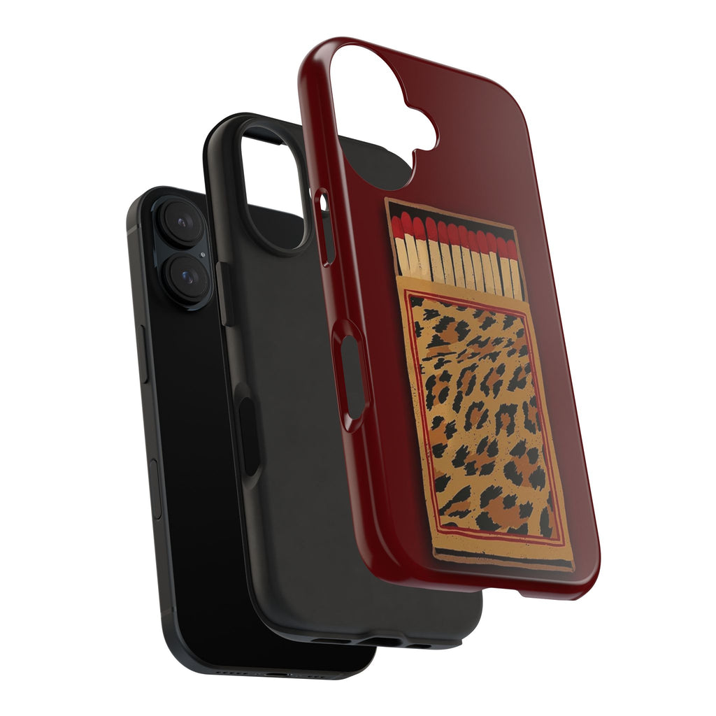 Burgundy Match iPhone Case
