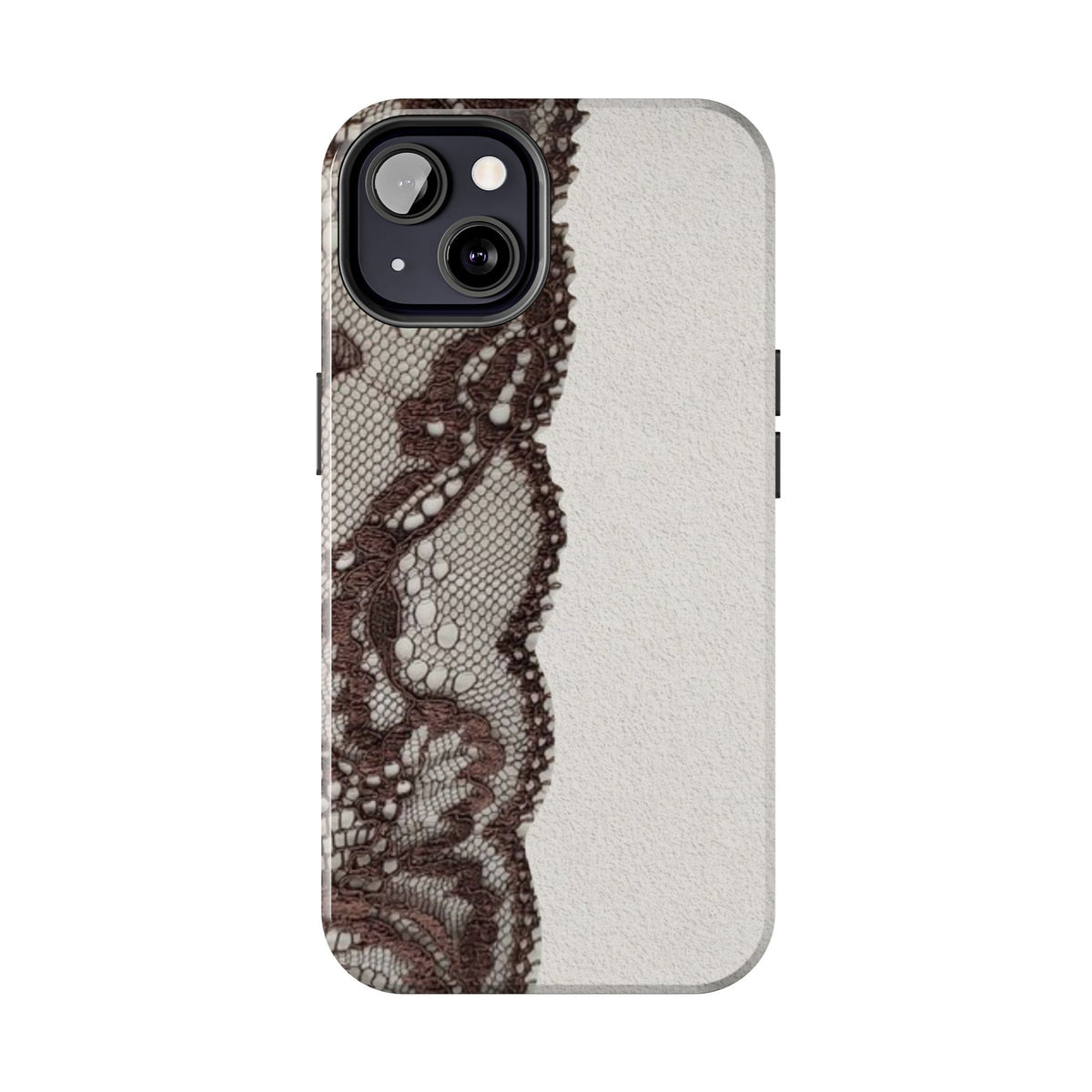 Brown Lace Edge iPhone Case