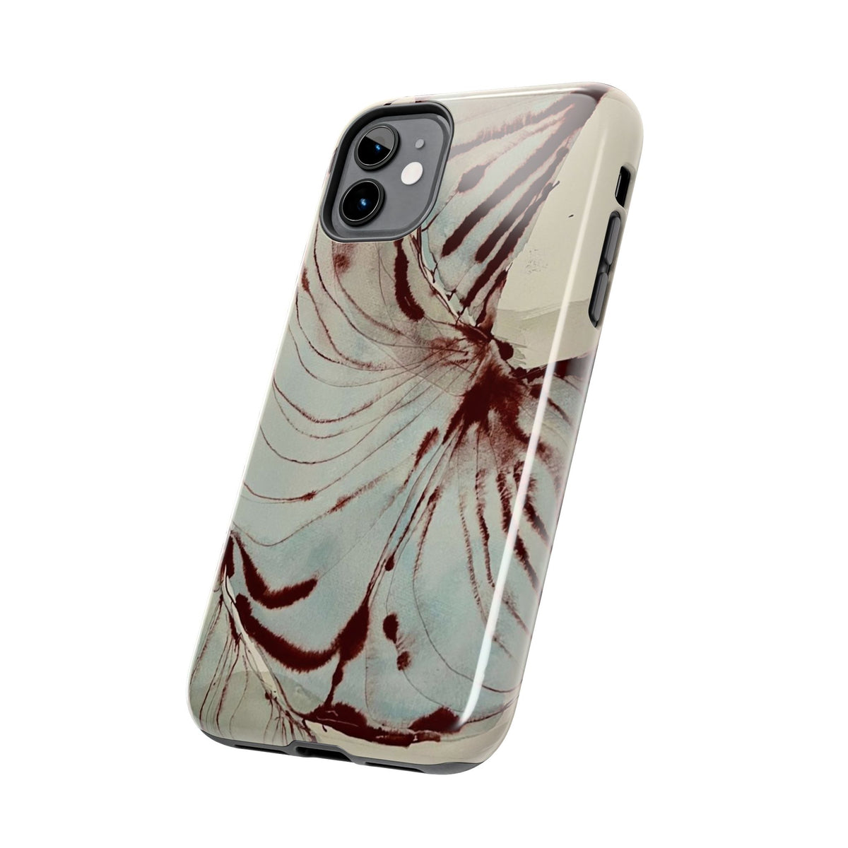 Maroon Silk iPhone Case