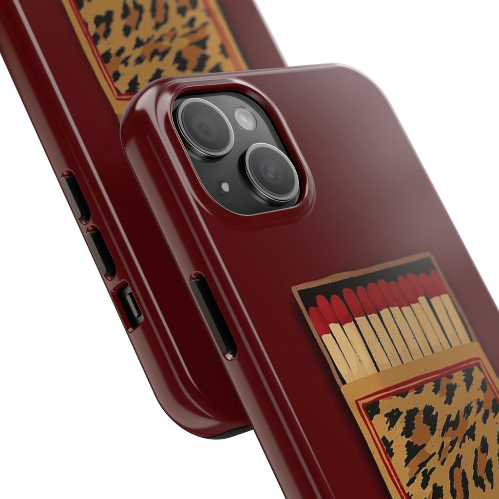 Burgundy Match iPhone Case