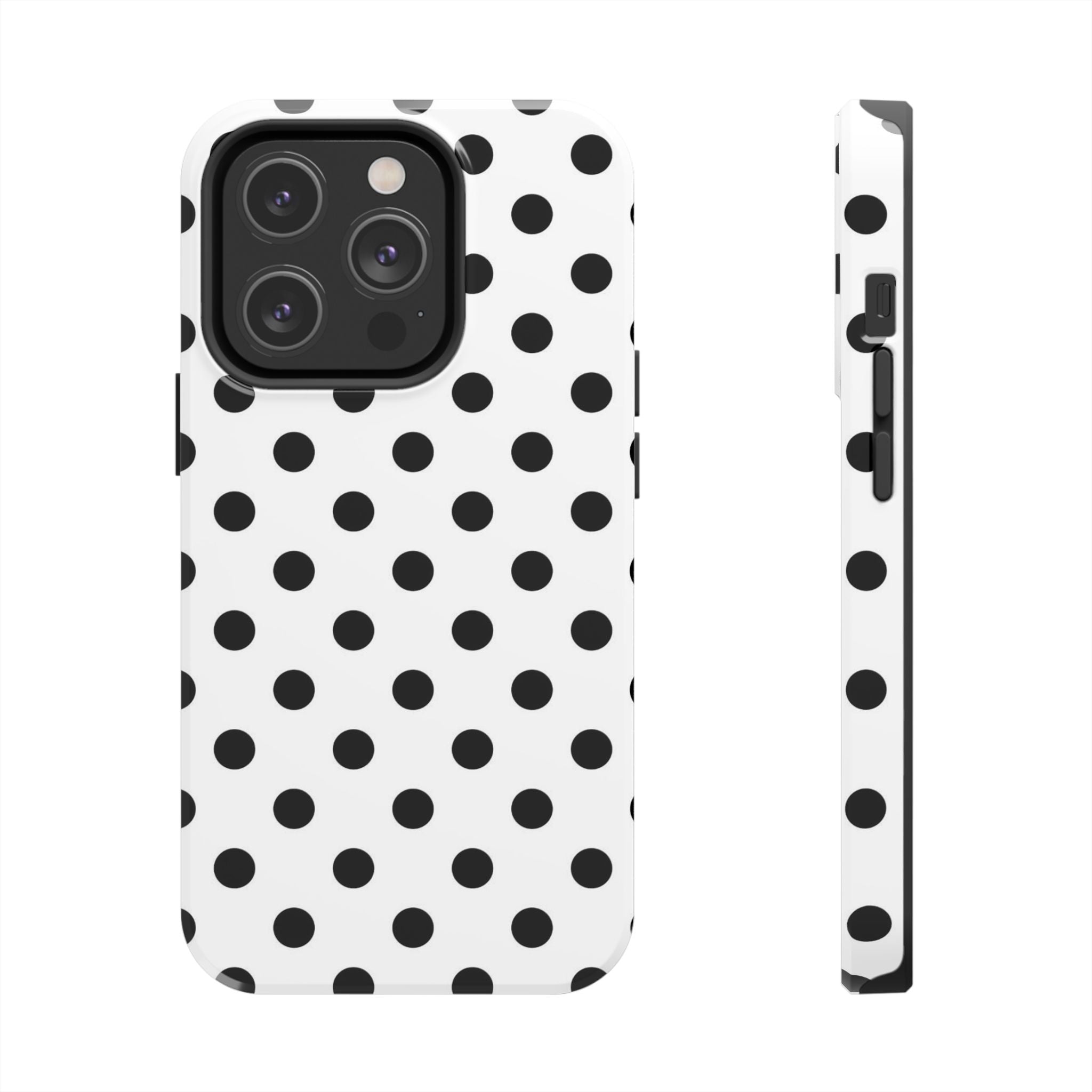 White Polka Dot iPhone Case