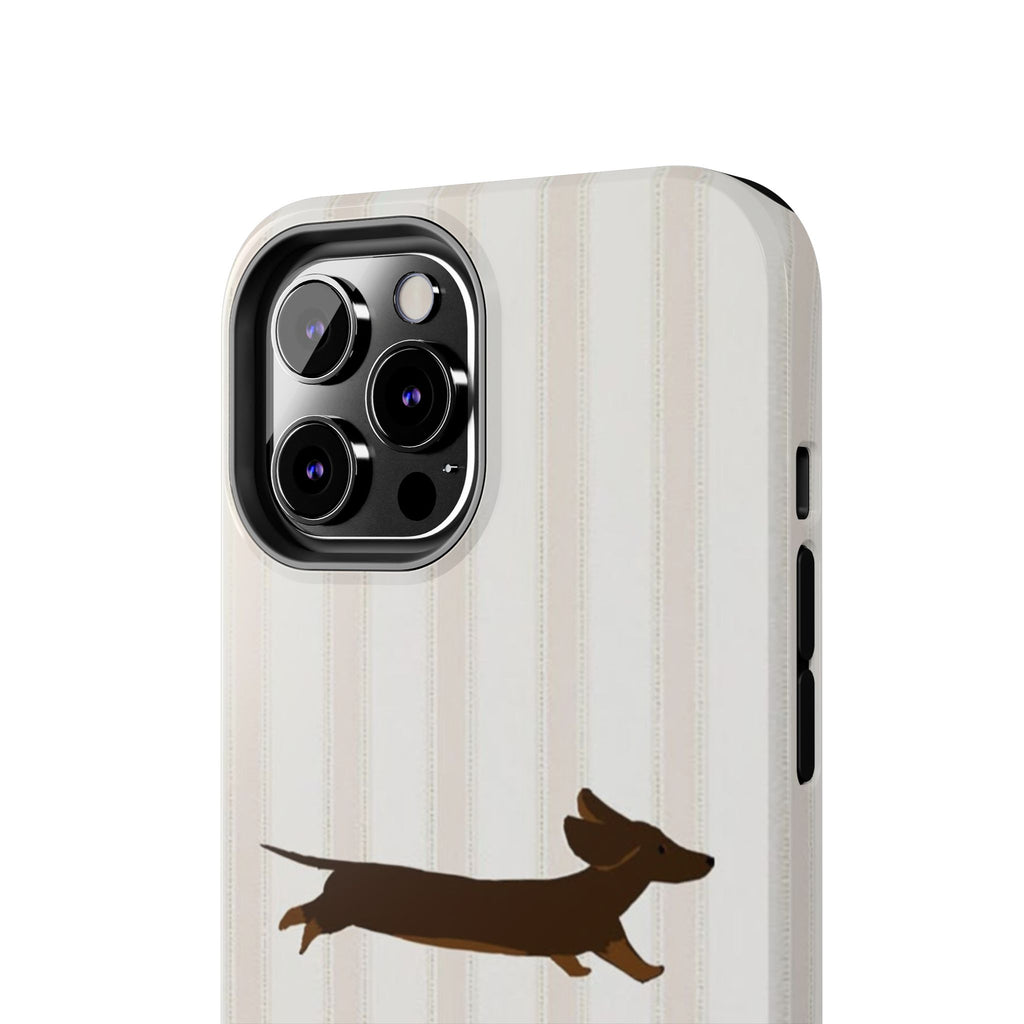 Leaping Dachshund iPhone Case