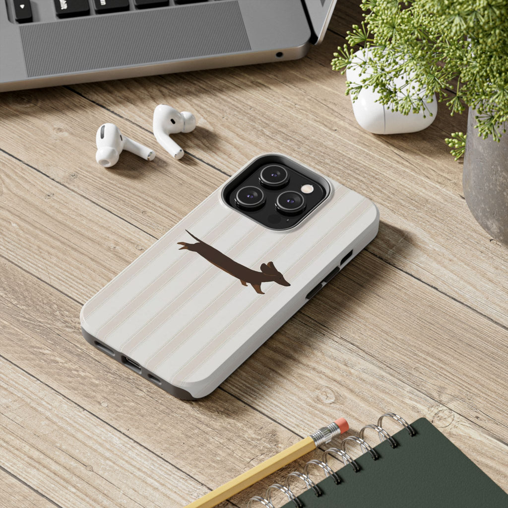 Leaping Dachshund iPhone Case