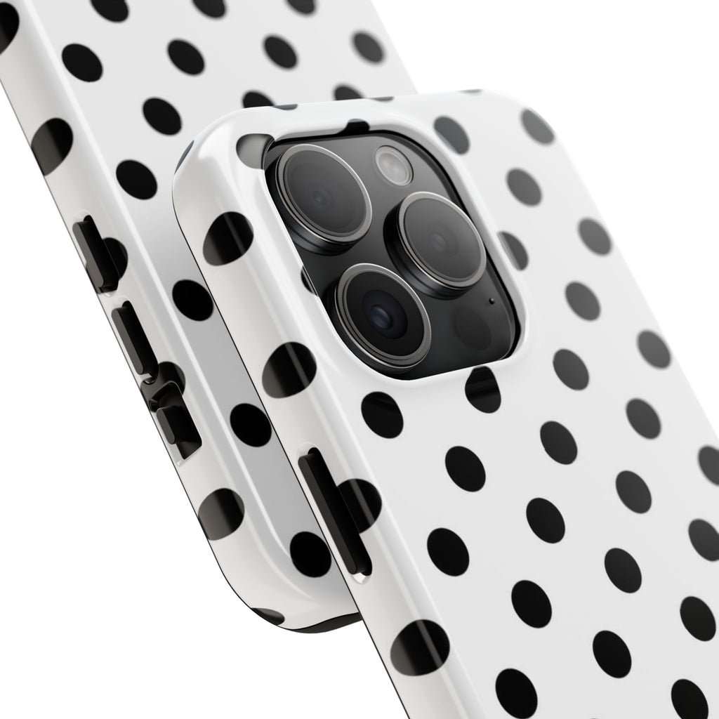 White Polka Dot iPhone Case