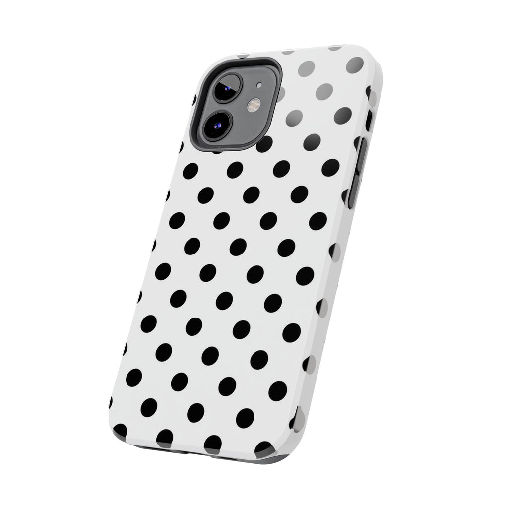 White Polka Dot iPhone Case