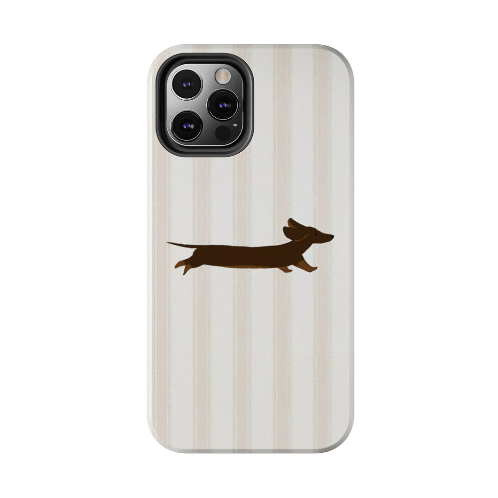 Leaping Dachshund iPhone Case