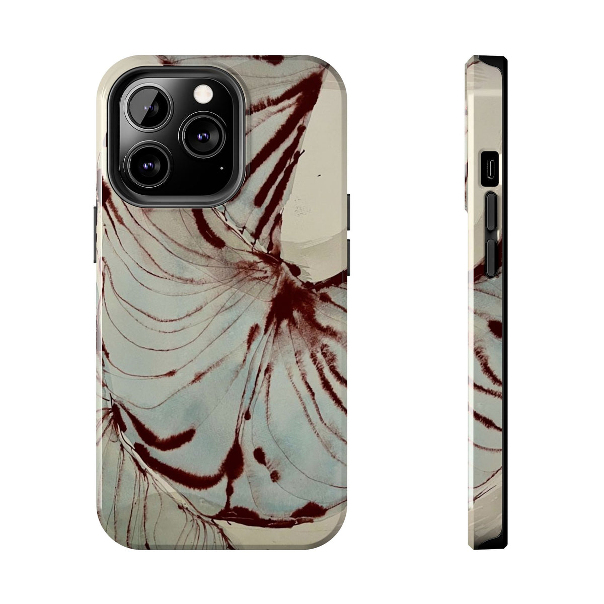 Maroon Silk iPhone Case