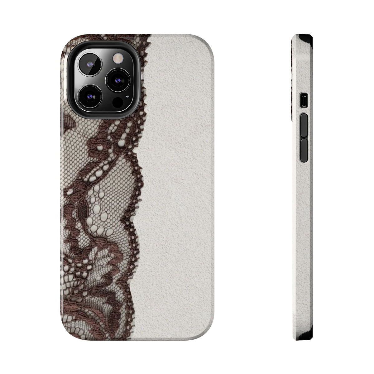 Brown Lace Edge iPhone Case