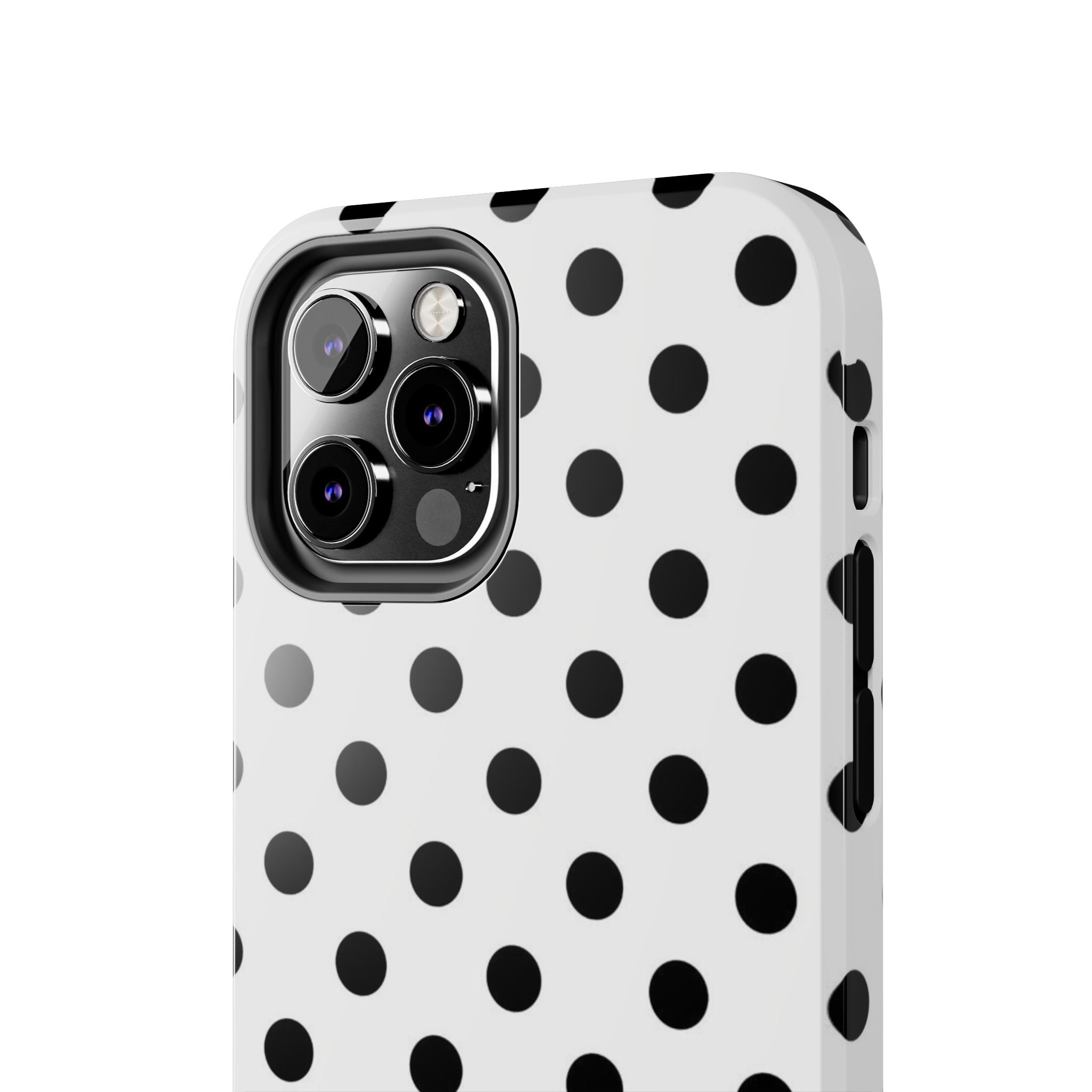 White Polka Dot iPhone Case