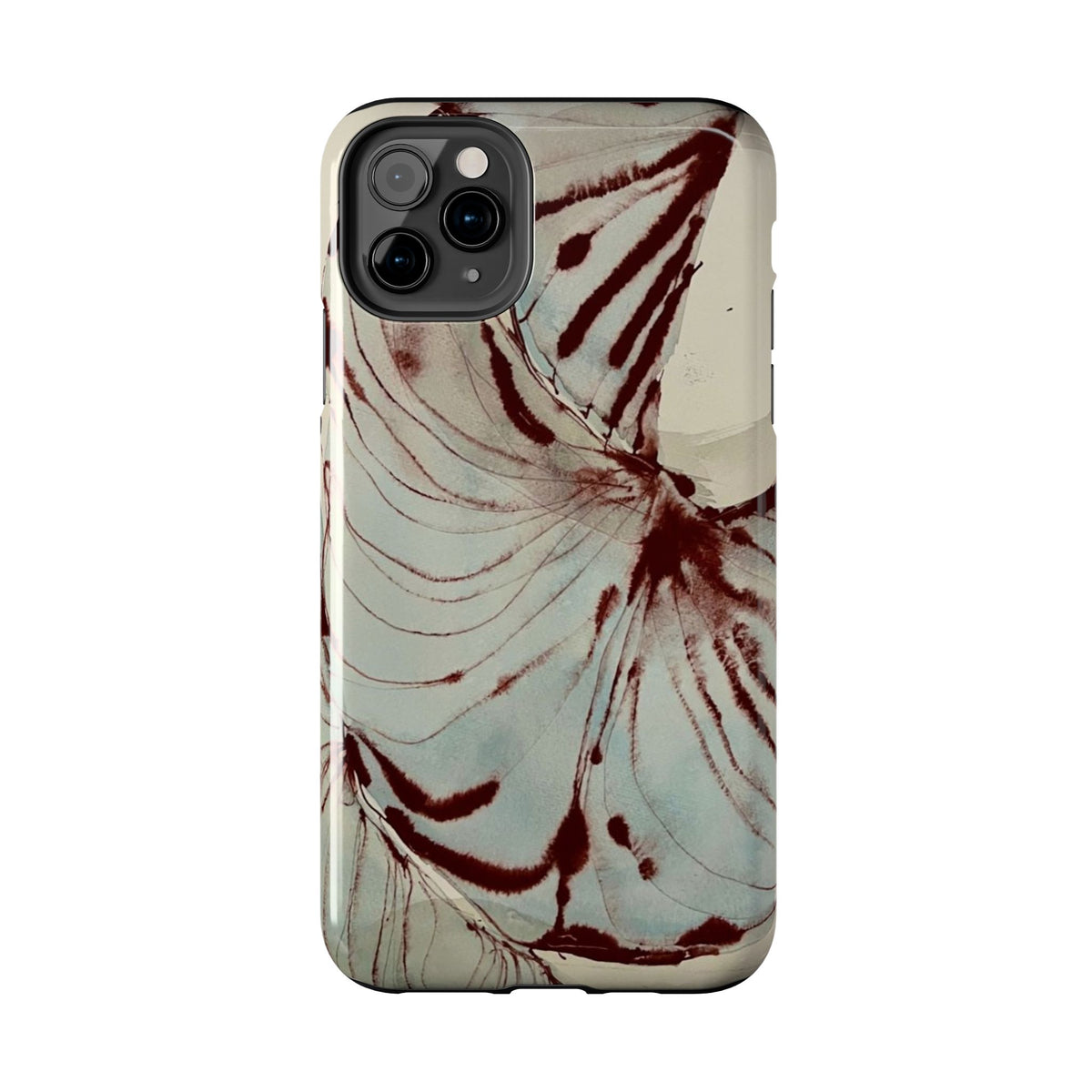 Maroon Silk iPhone Case