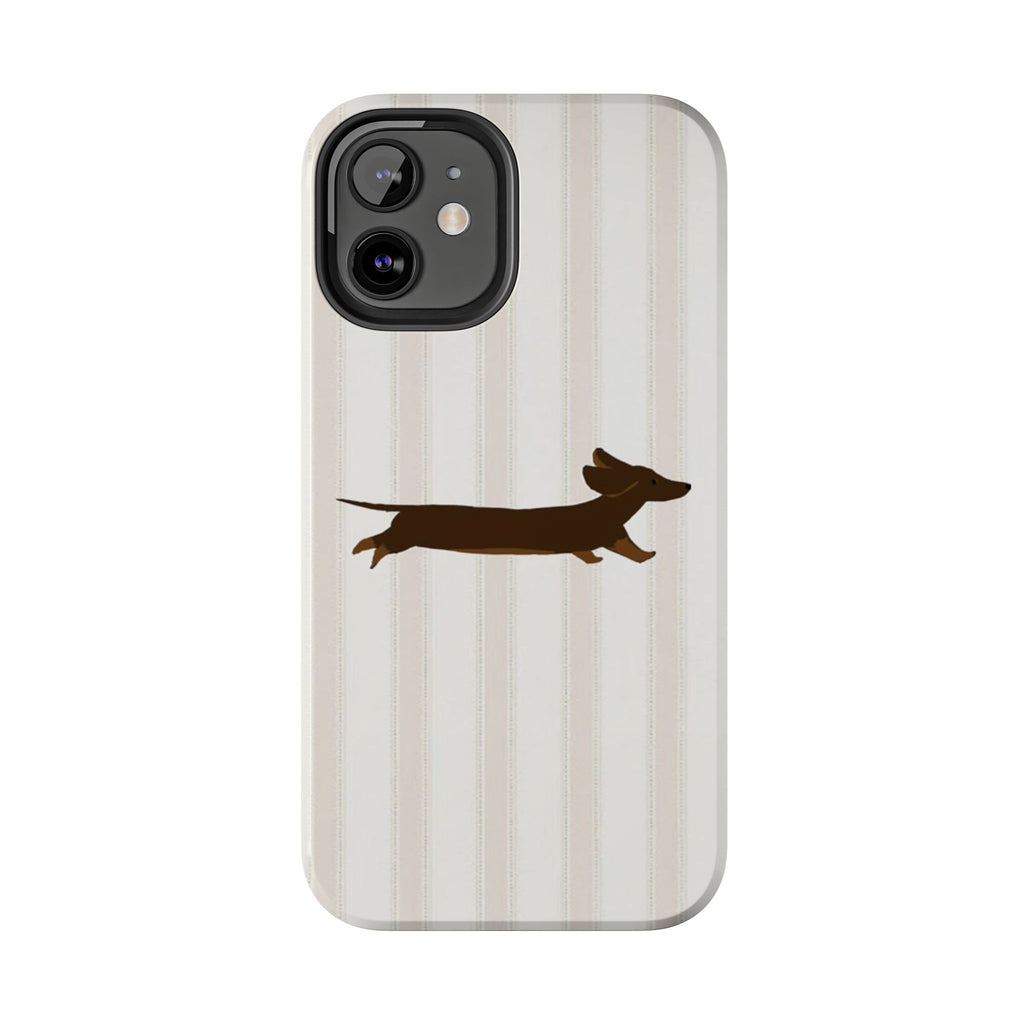 Leaping Dachshund iPhone Case