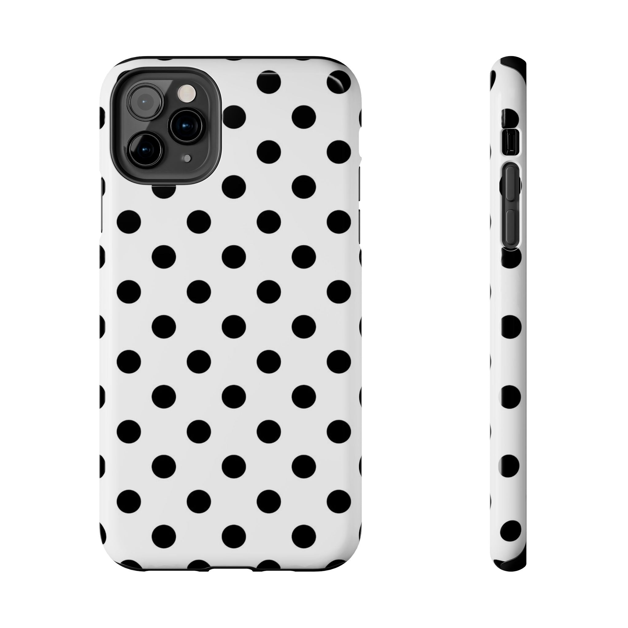 White Polka Dot iPhone Case