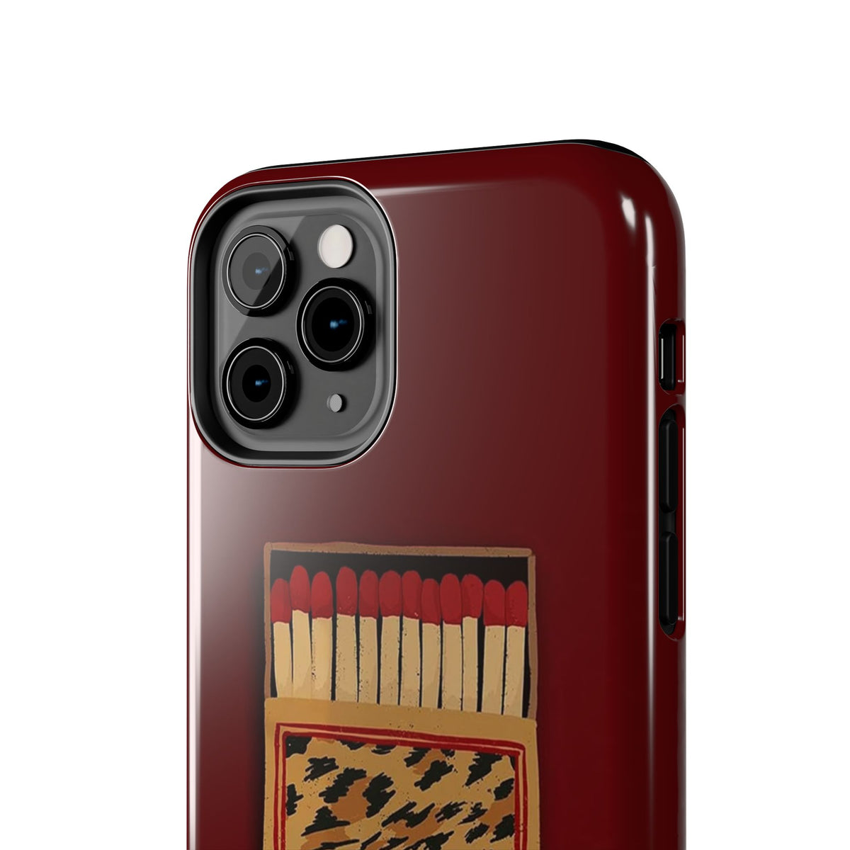 Burgundy Match iPhone Case