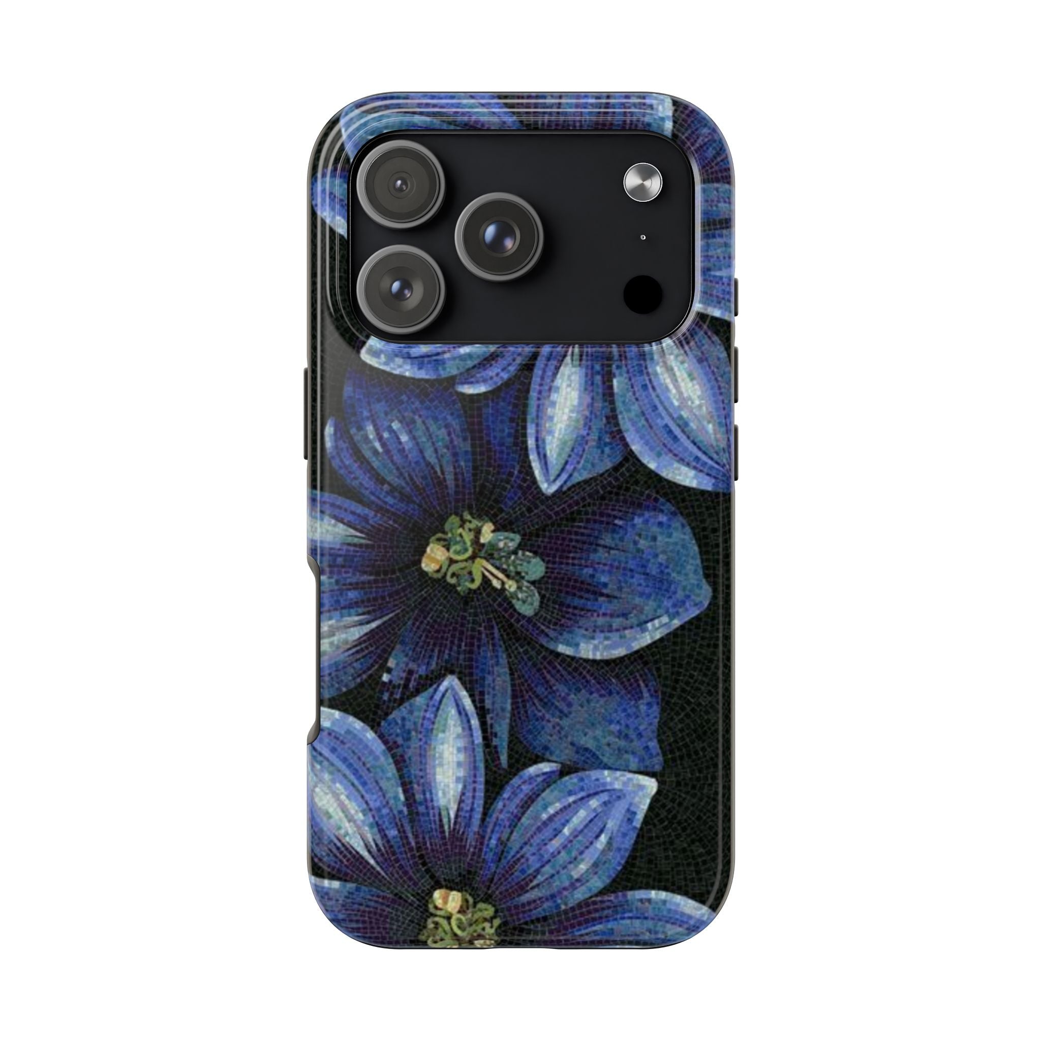 Blue Lilies Mosaic Collection iPhone Case