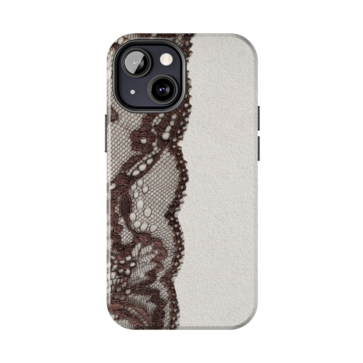 Brown Lace Edge iPhone Case