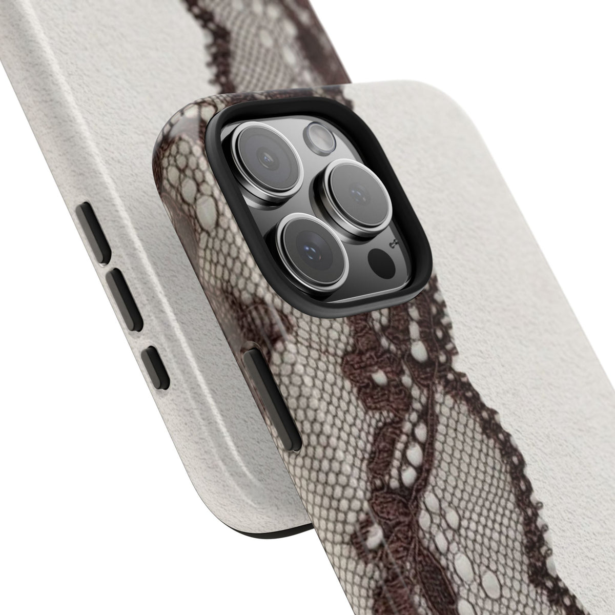 Brown Lace Edge iPhone Case