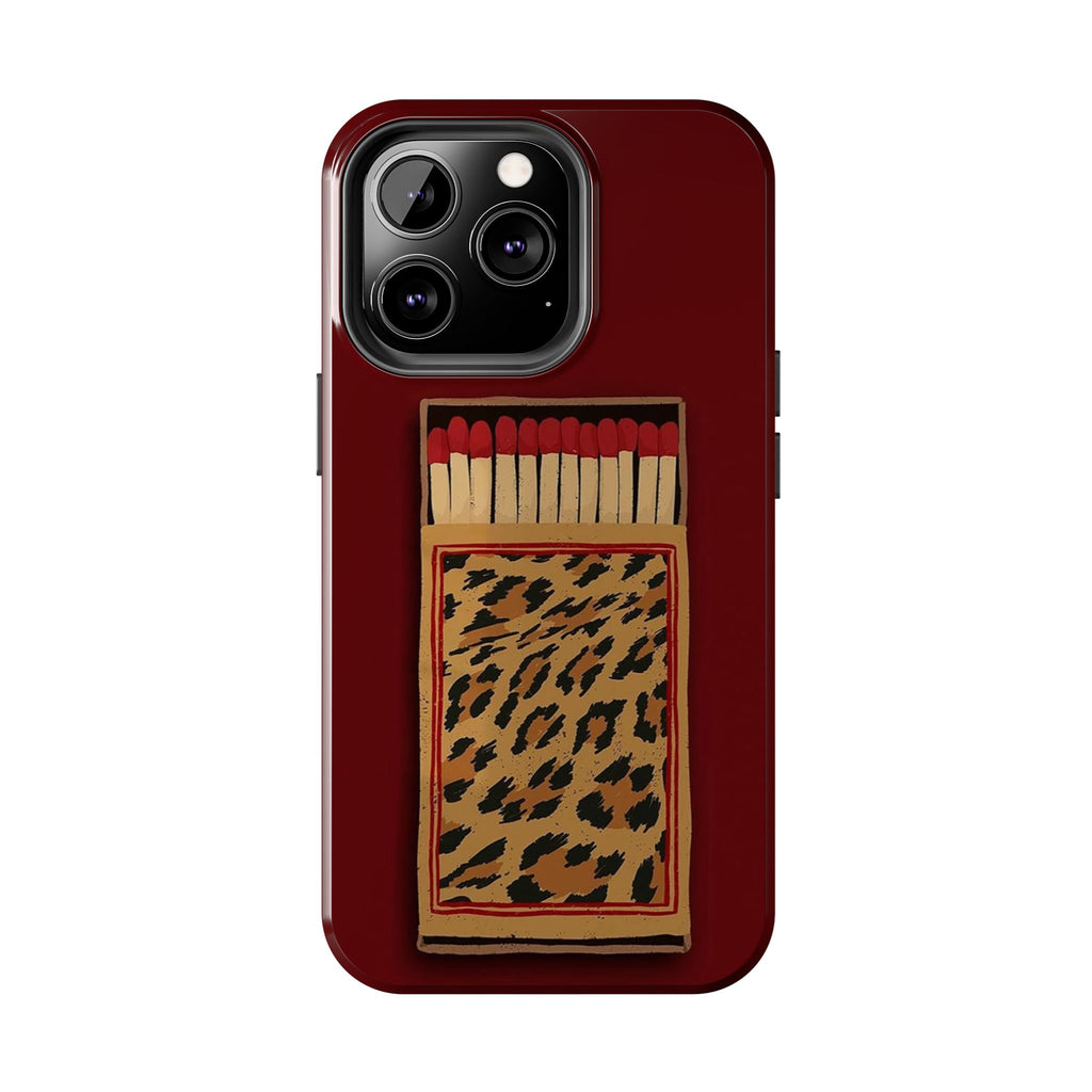 Burgundy Match iPhone Case