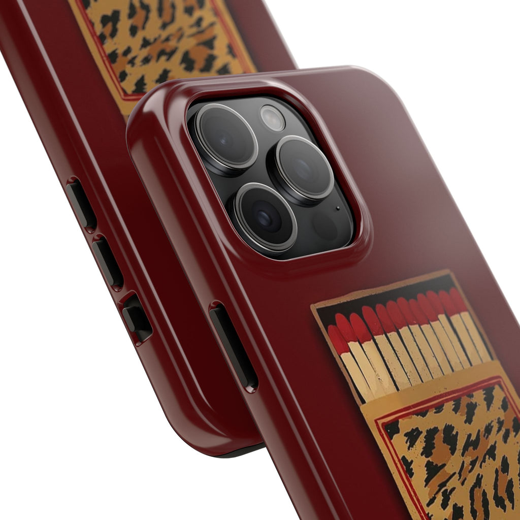 Burgundy Match iPhone Case