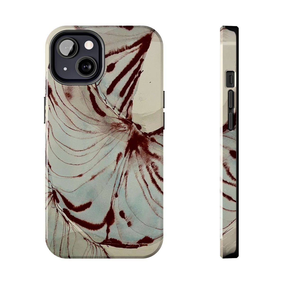 Maroon Silk iPhone Case