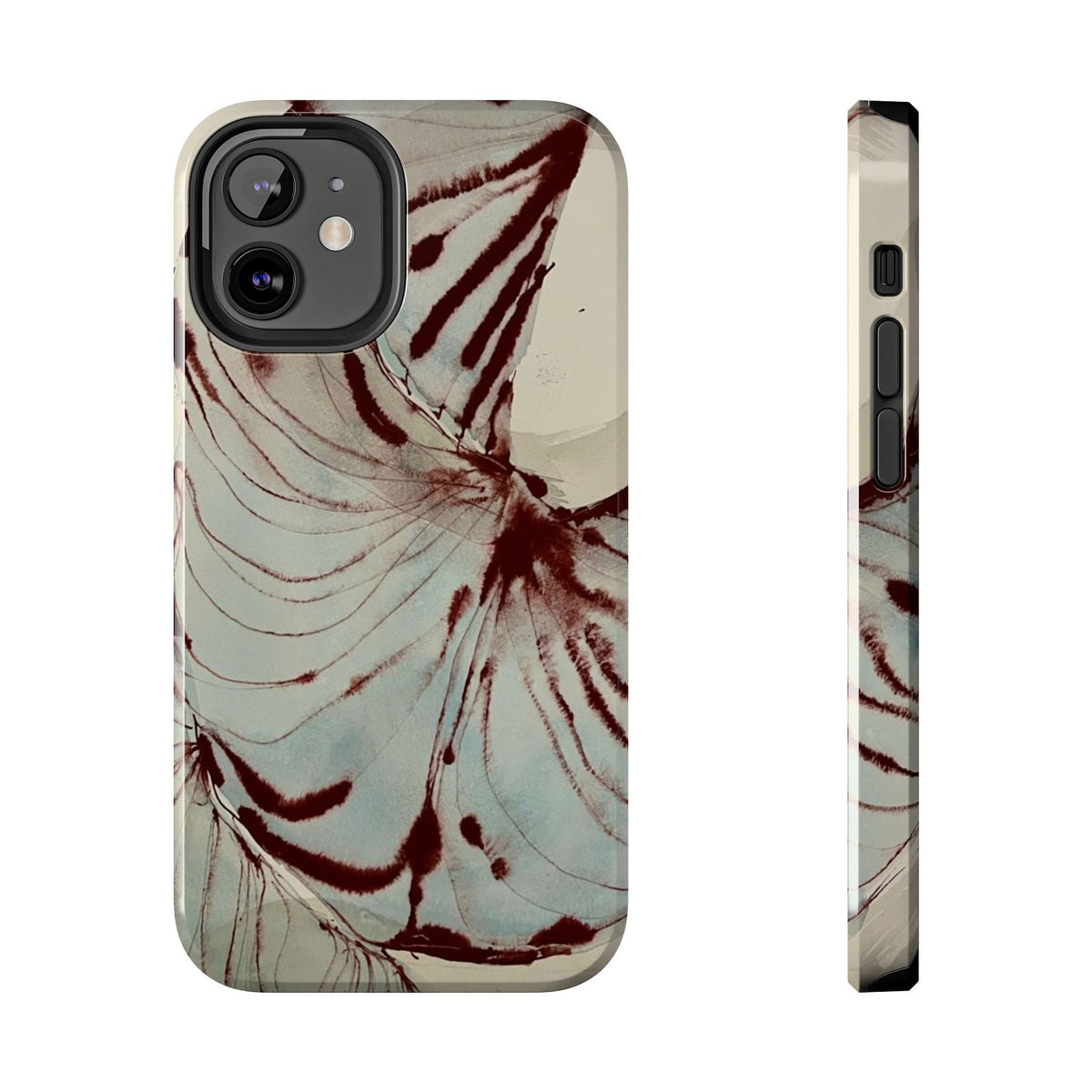 Maroon Silk iPhone Case