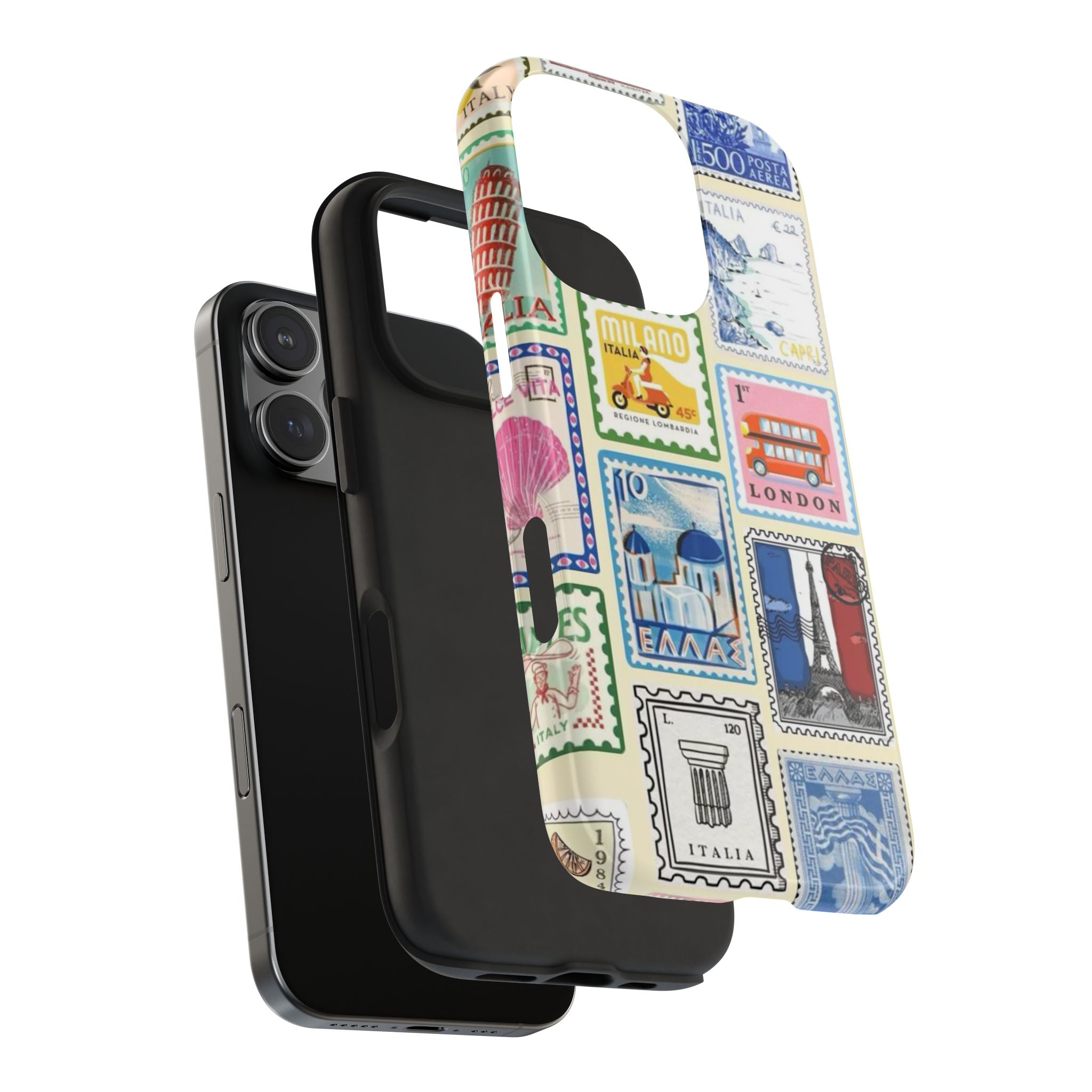 European Summer Stamps iPhone Case