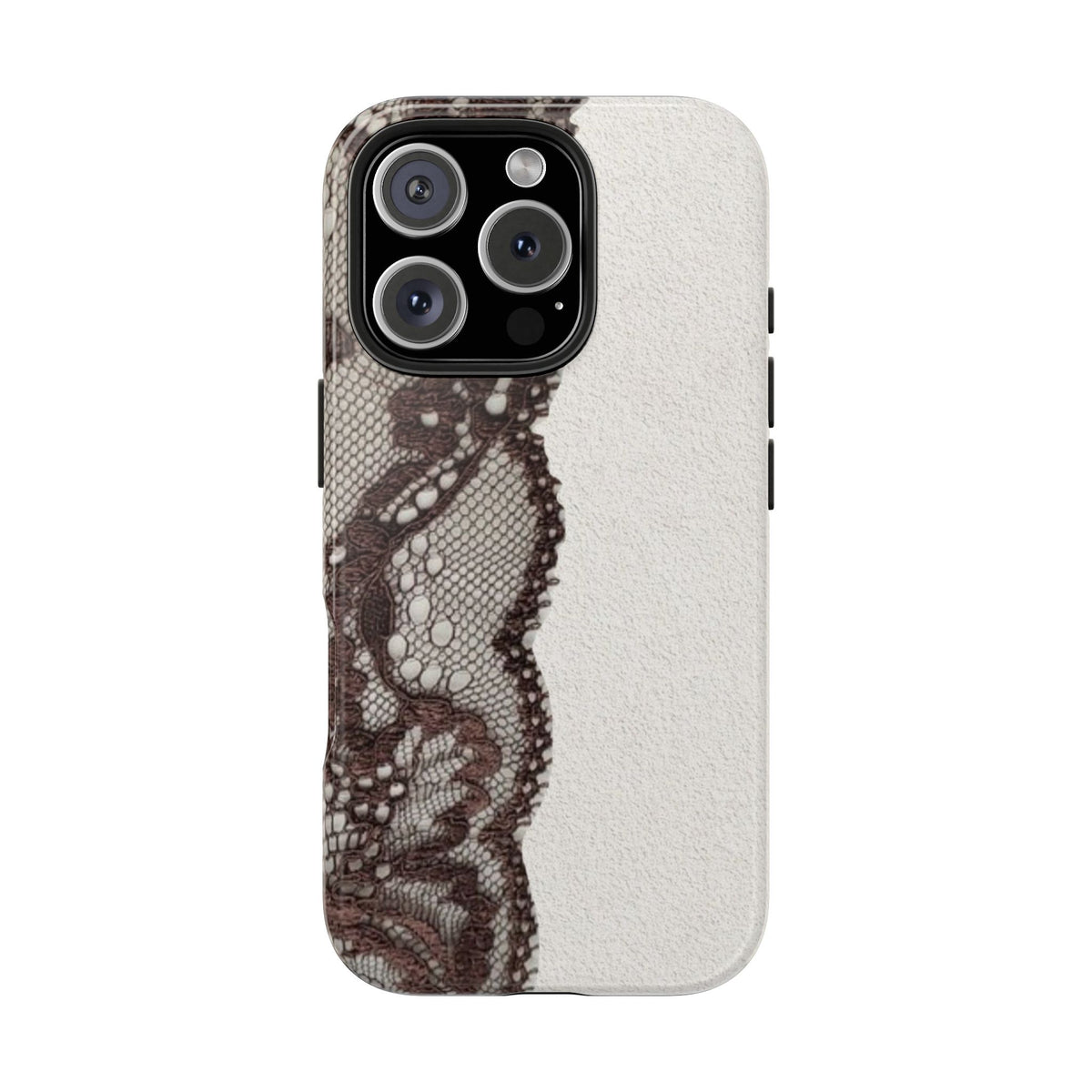 Brown Lace Edge iPhone Case