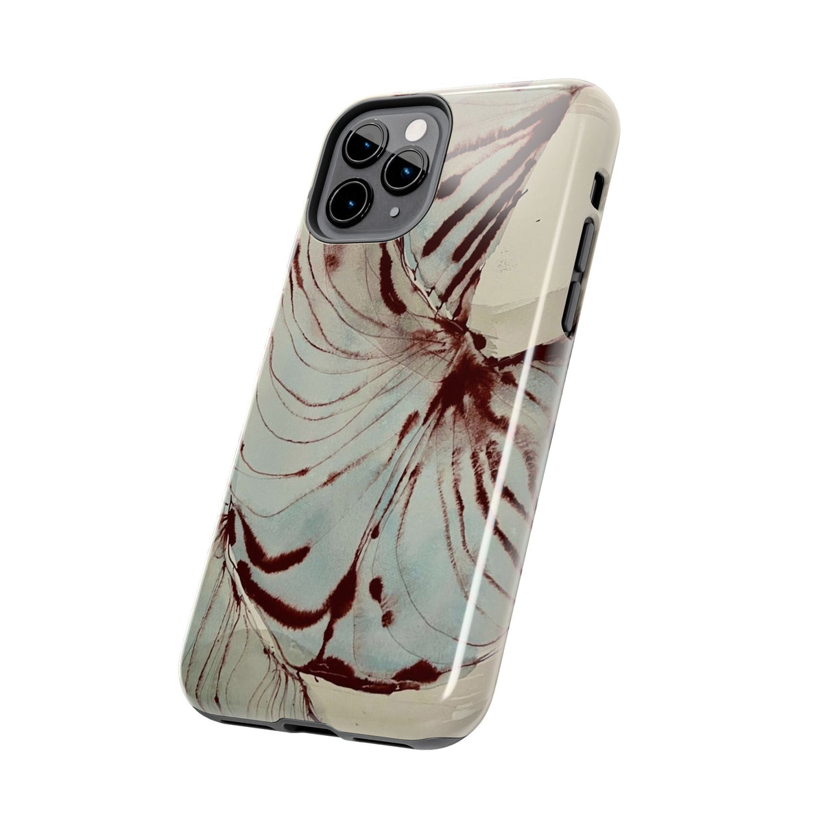 Maroon Silk iPhone Case