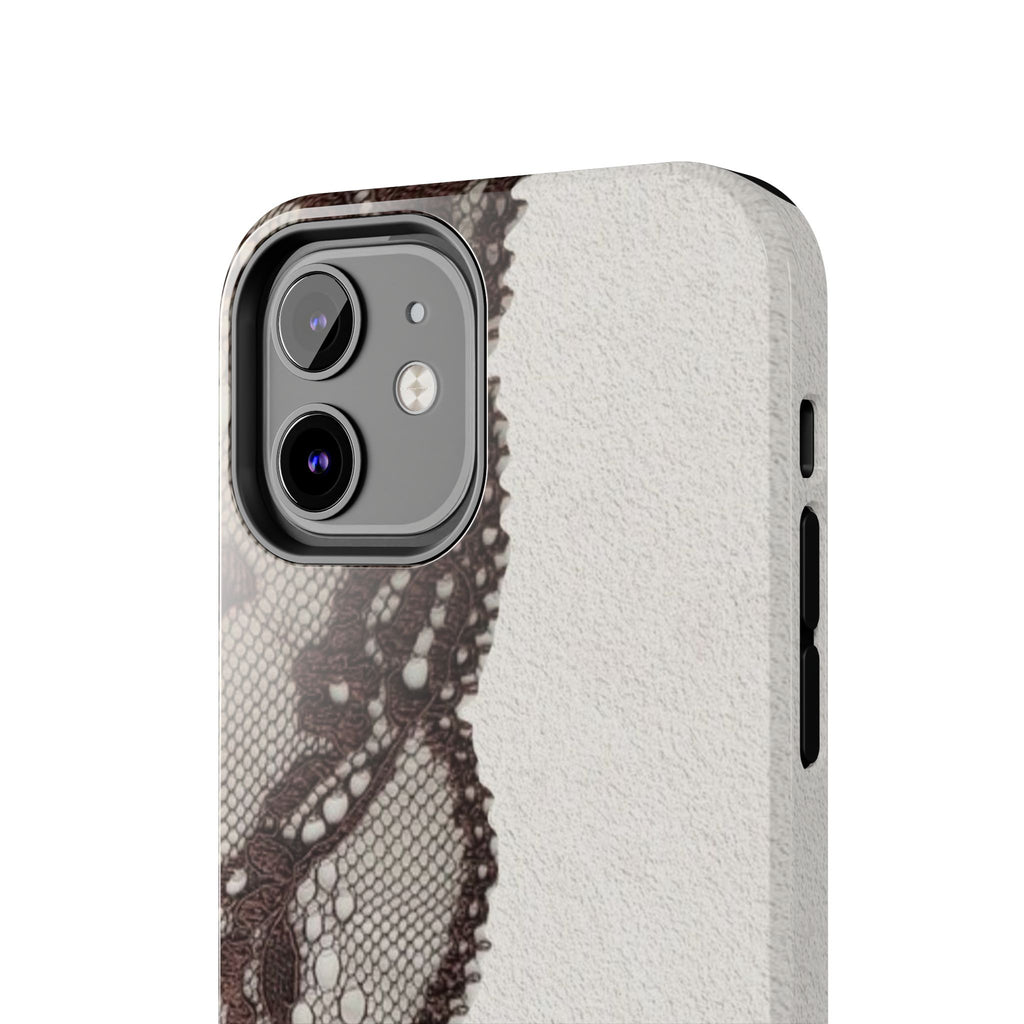 Brown Lace Edge iPhone Case